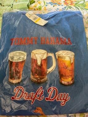 Tommy Bahama blue Graphic ‘Draft Day' Tee